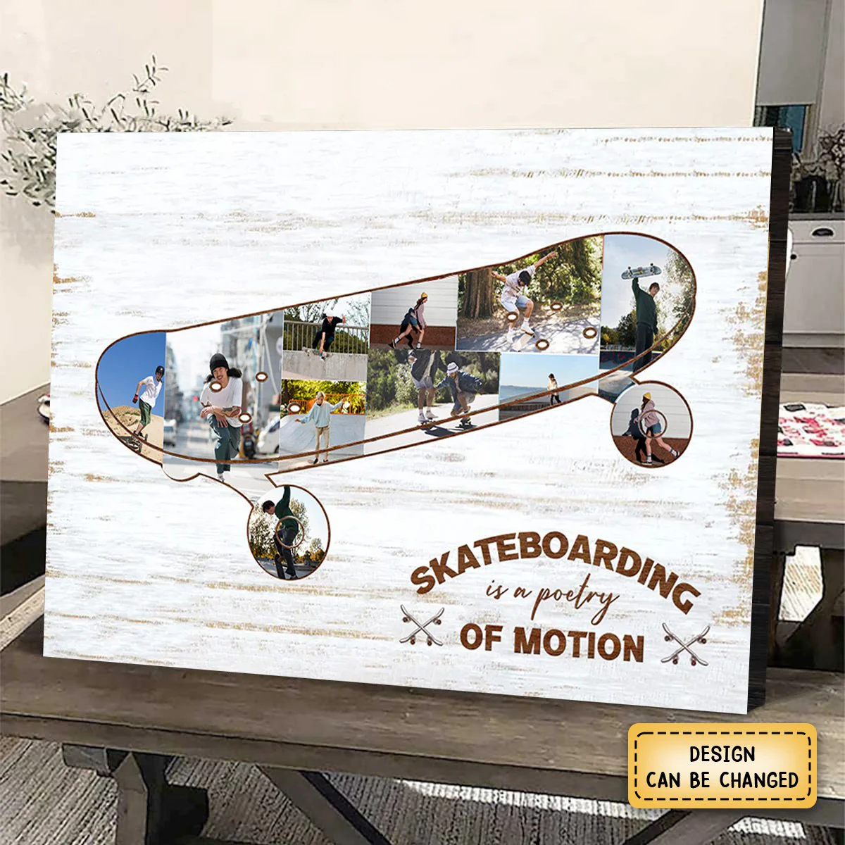 Personalized Skateboard Photo Collage Canvas,Gift for Skaters - Image 2