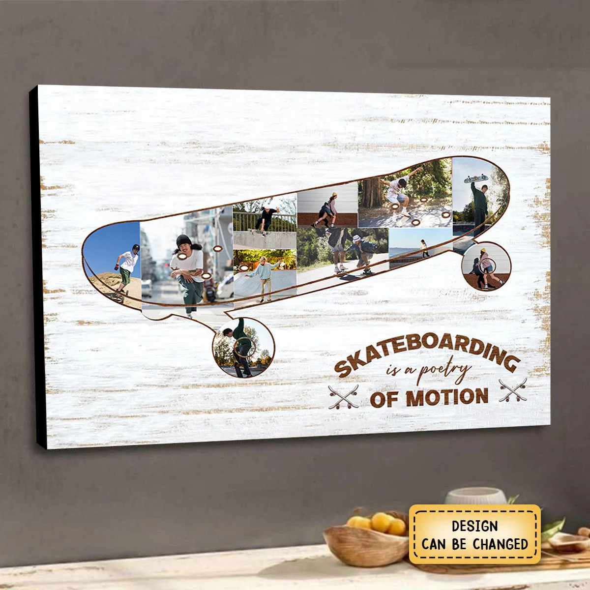 Personalized Skateboard Photo Collage Canvas,Gift for Skaters - Image 5