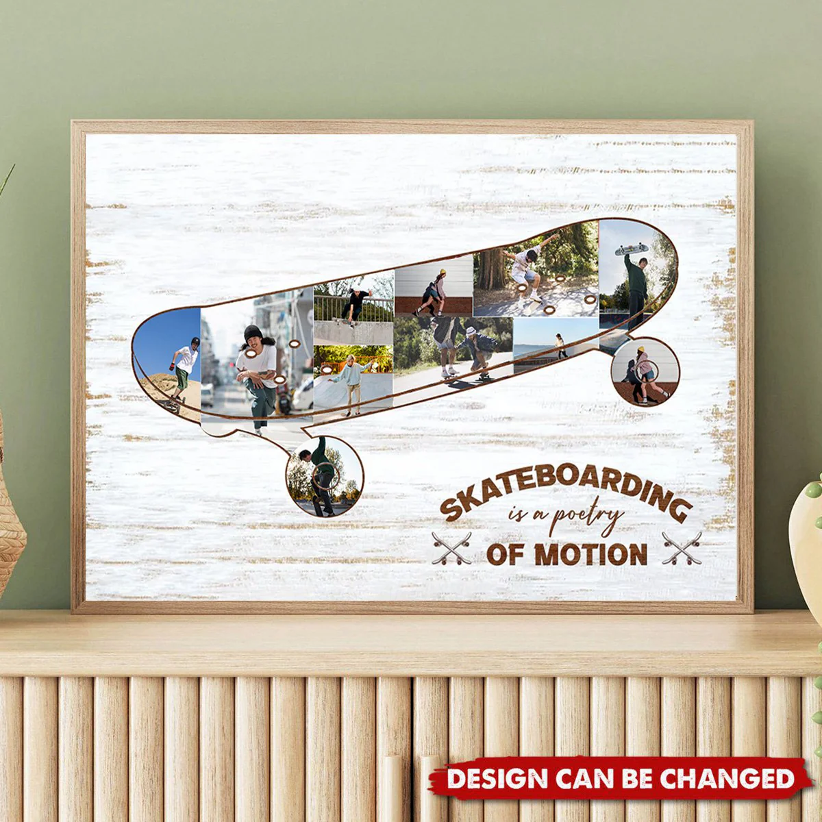 Personalized Skateboard Photo Collage Canvas,Gift for Skaters - Image 6