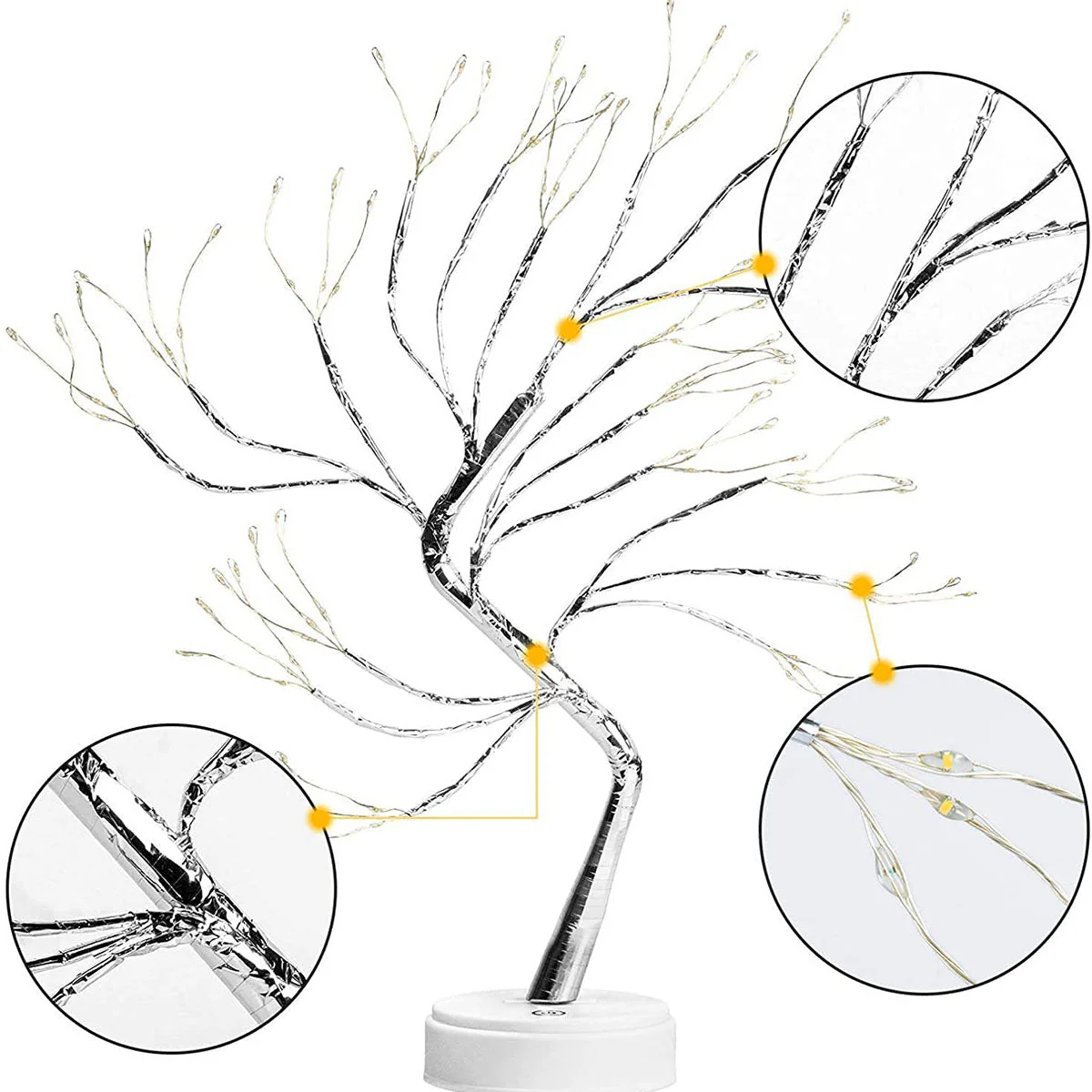Personalized Snowman Family LED Tree Light - Image 6