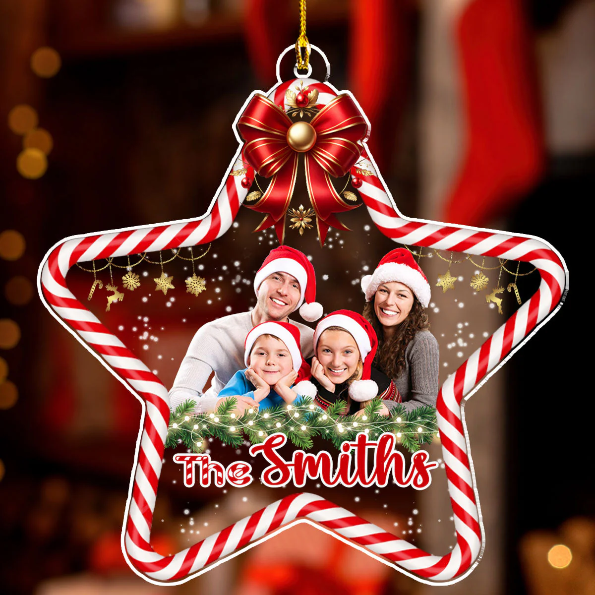 Personalized Star Acrylic Ornament - Image 2