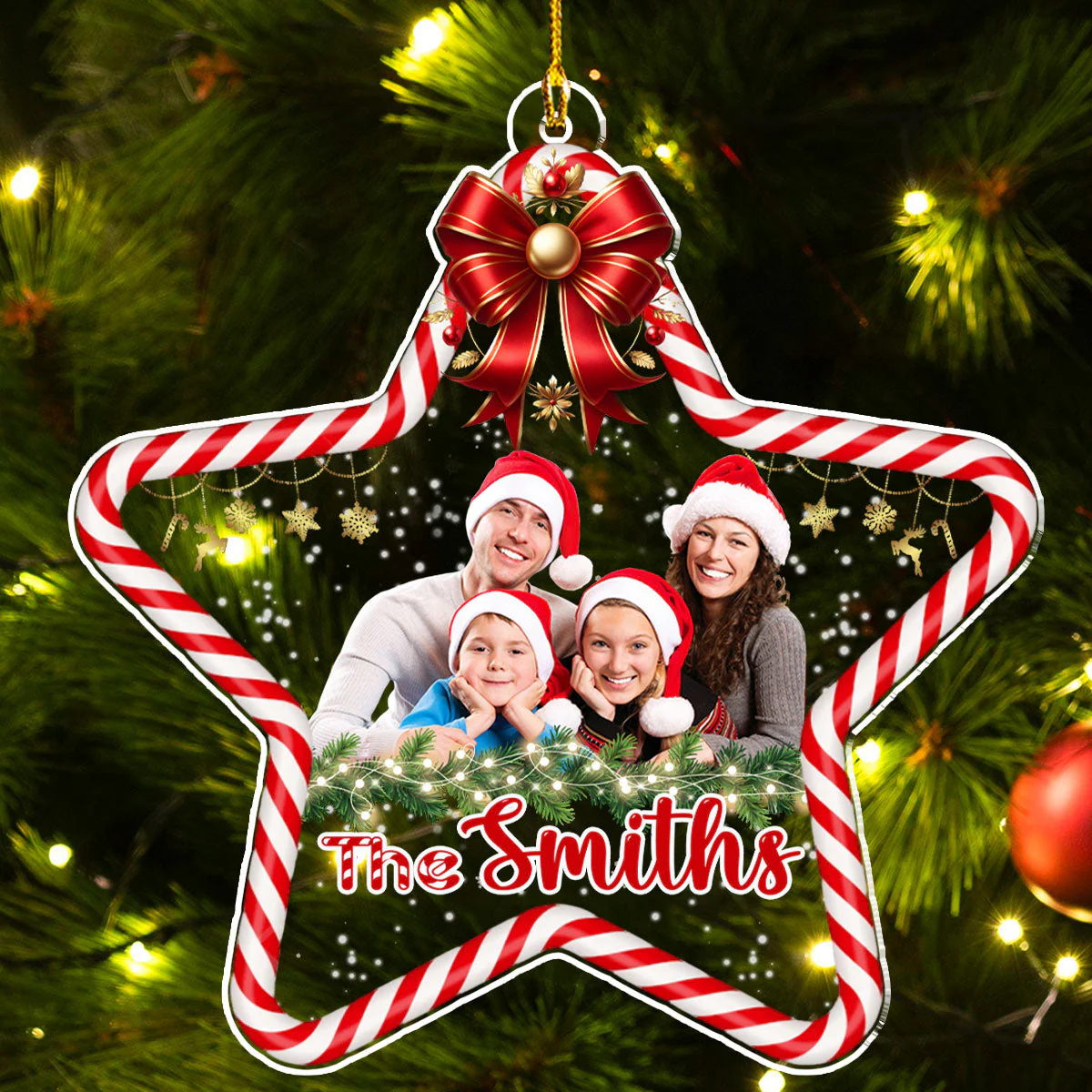 Personalized Star Acrylic Ornament - Image 3
