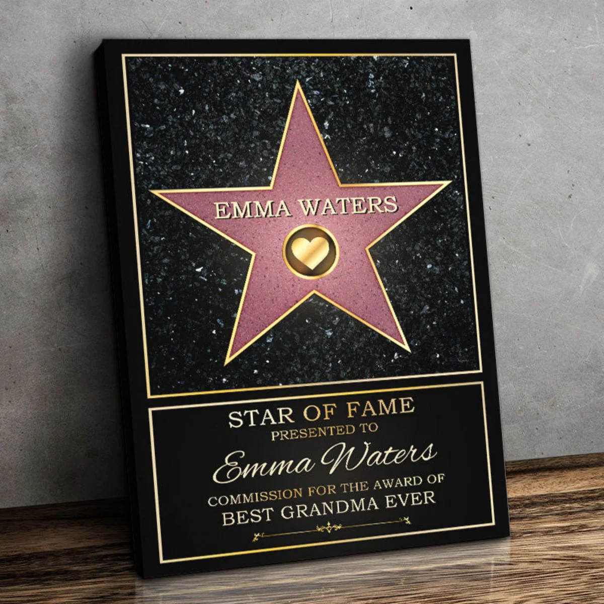 Personalized Star Of Fame, Best Mom, Best Dad Of The Year  Poster - Image 3