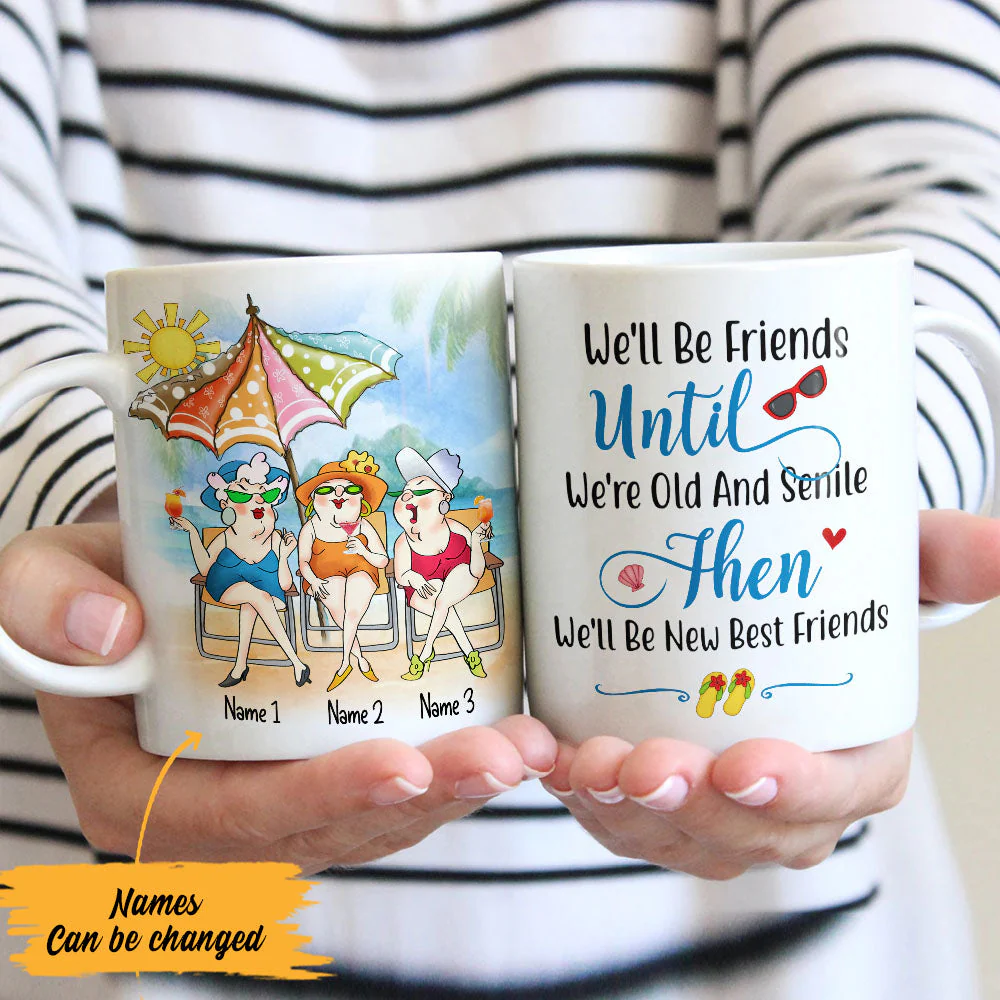 Personalized Summer Beach Friends Mug - Image 2