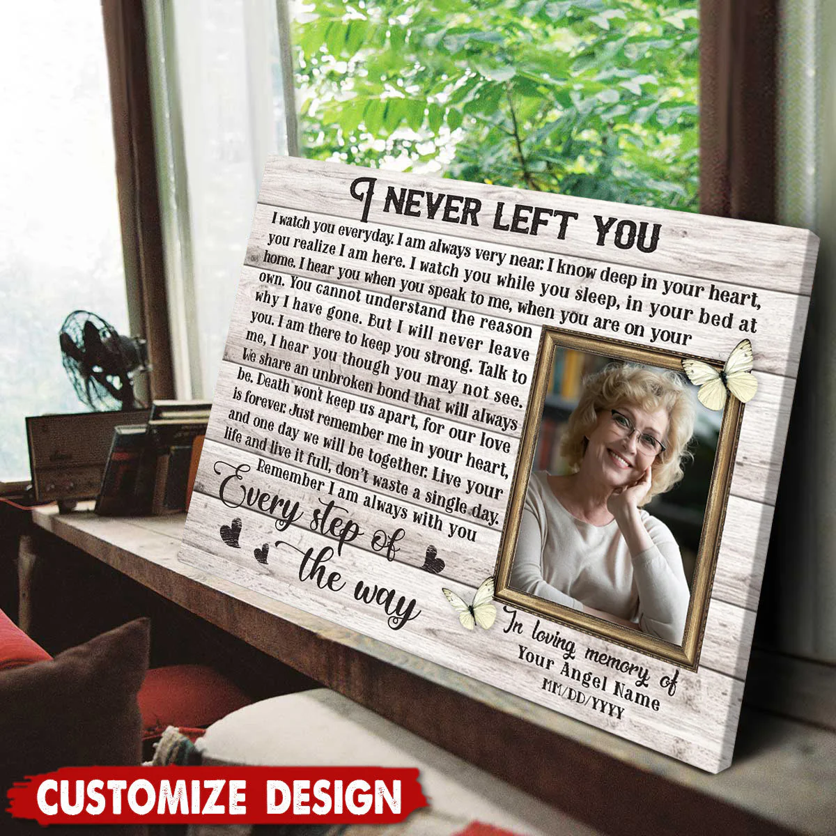 Personalized Sympathy Gifts Memory Photo Remembrance canvas - Image 3