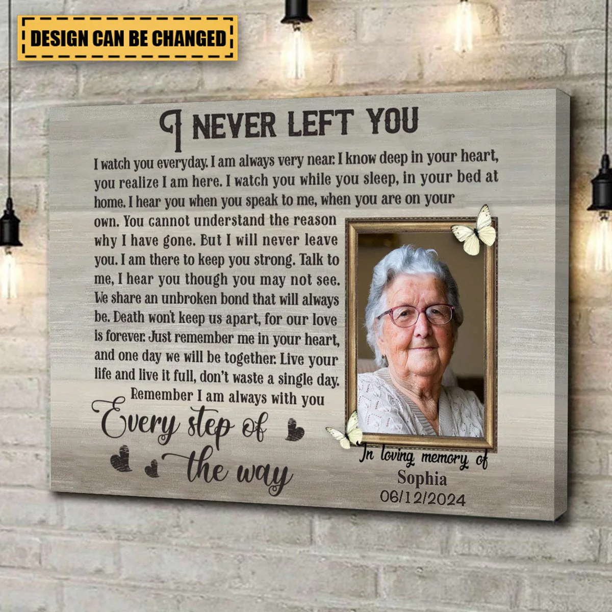 Personalized Sympathy Gifts Memory Photo Remembrance canvas - Image 5
