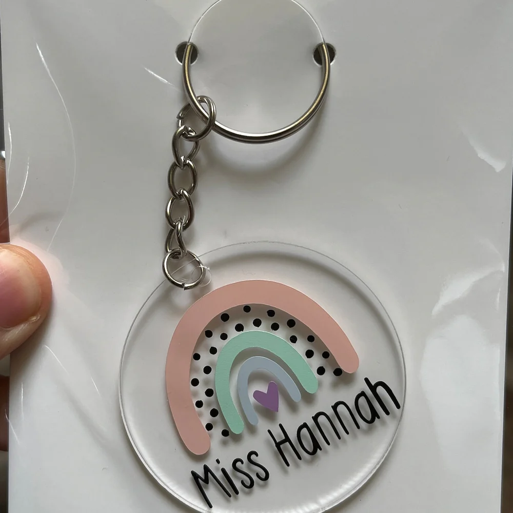 Personalized Teacher Arcylic Keychain Gifts for Teacher Appreciation - Image 7