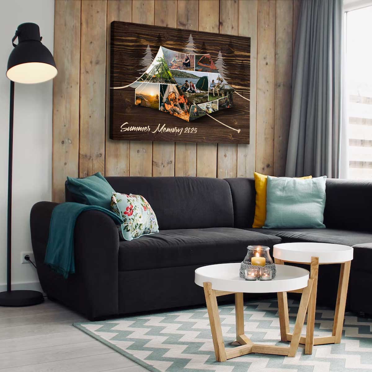 Personalized Tent Camping Photo Collage Canvas Family Camping Trip Gifts - Image 5