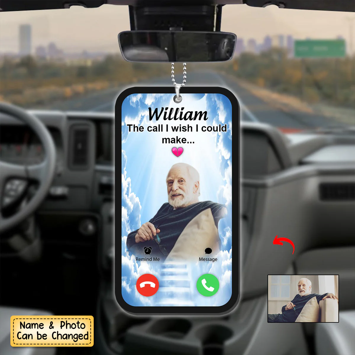 Personalized The Call I Wish I Could Answer Heaven Memorial Ornament - Image 2