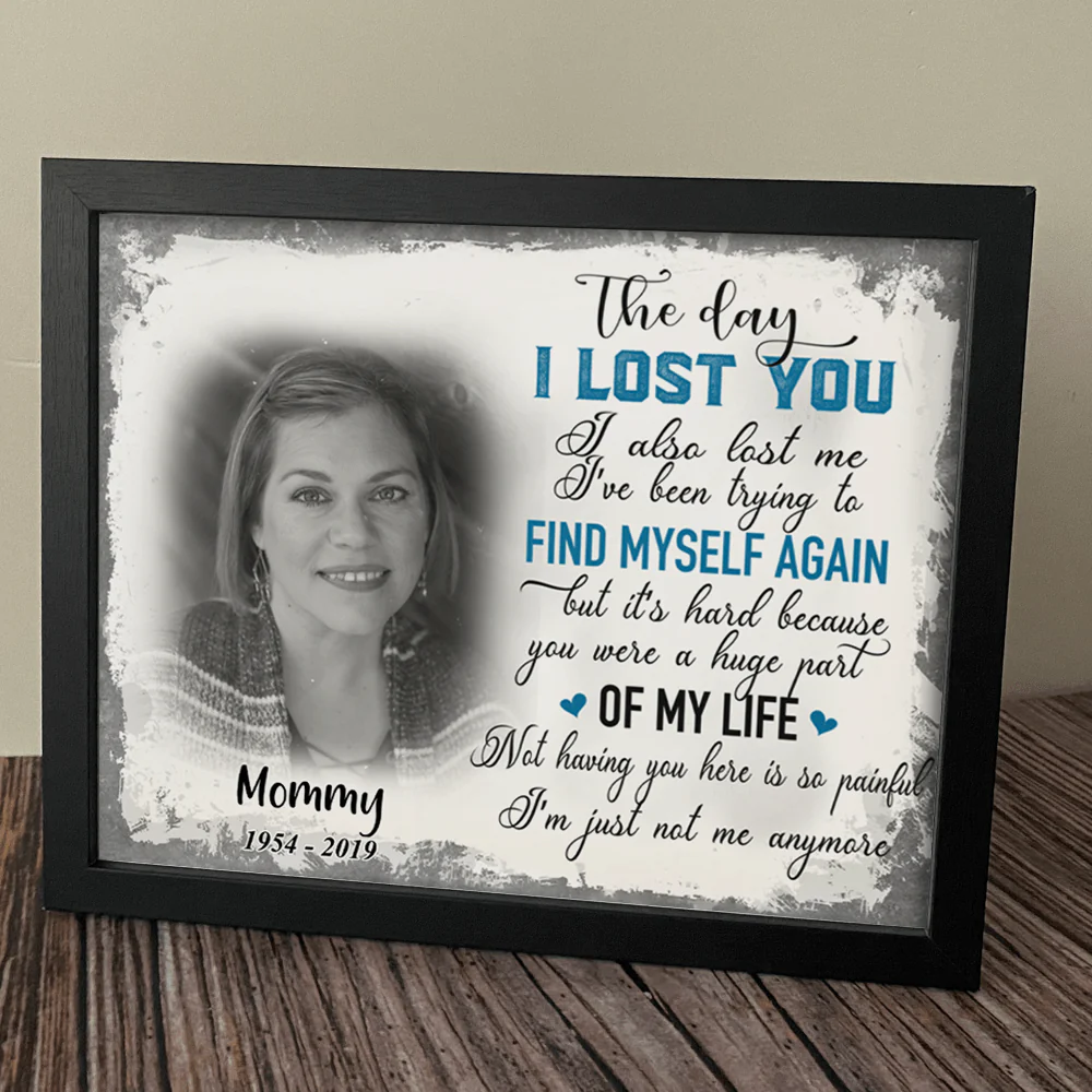 Personalized The Day I Lost You I Also Lost Me Family Picture Frame - Image 3