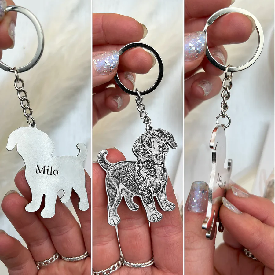 Personalized The Rainbow Bridge Life - Like Photo Keychain - Image 2