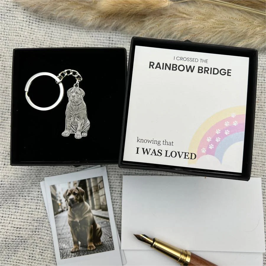 Personalized The Rainbow Bridge Life - Like Photo Keychain - Image 6