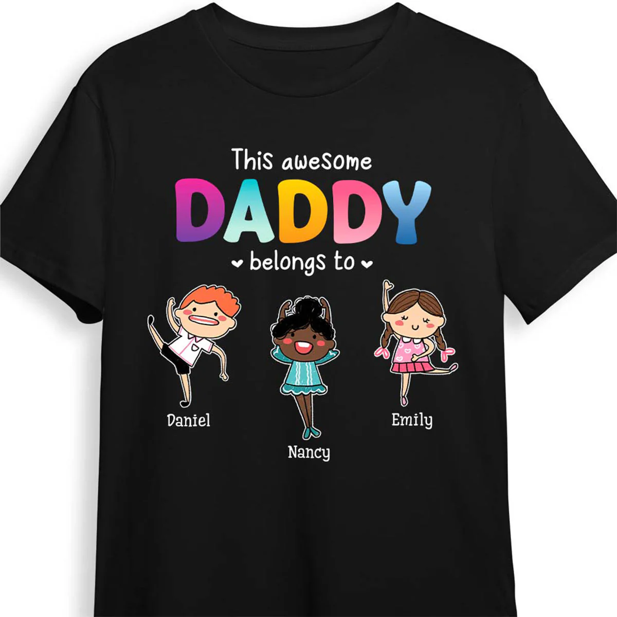 Personalized This Dad Belongs To, Gift for Dad T-Shirt - Image 6