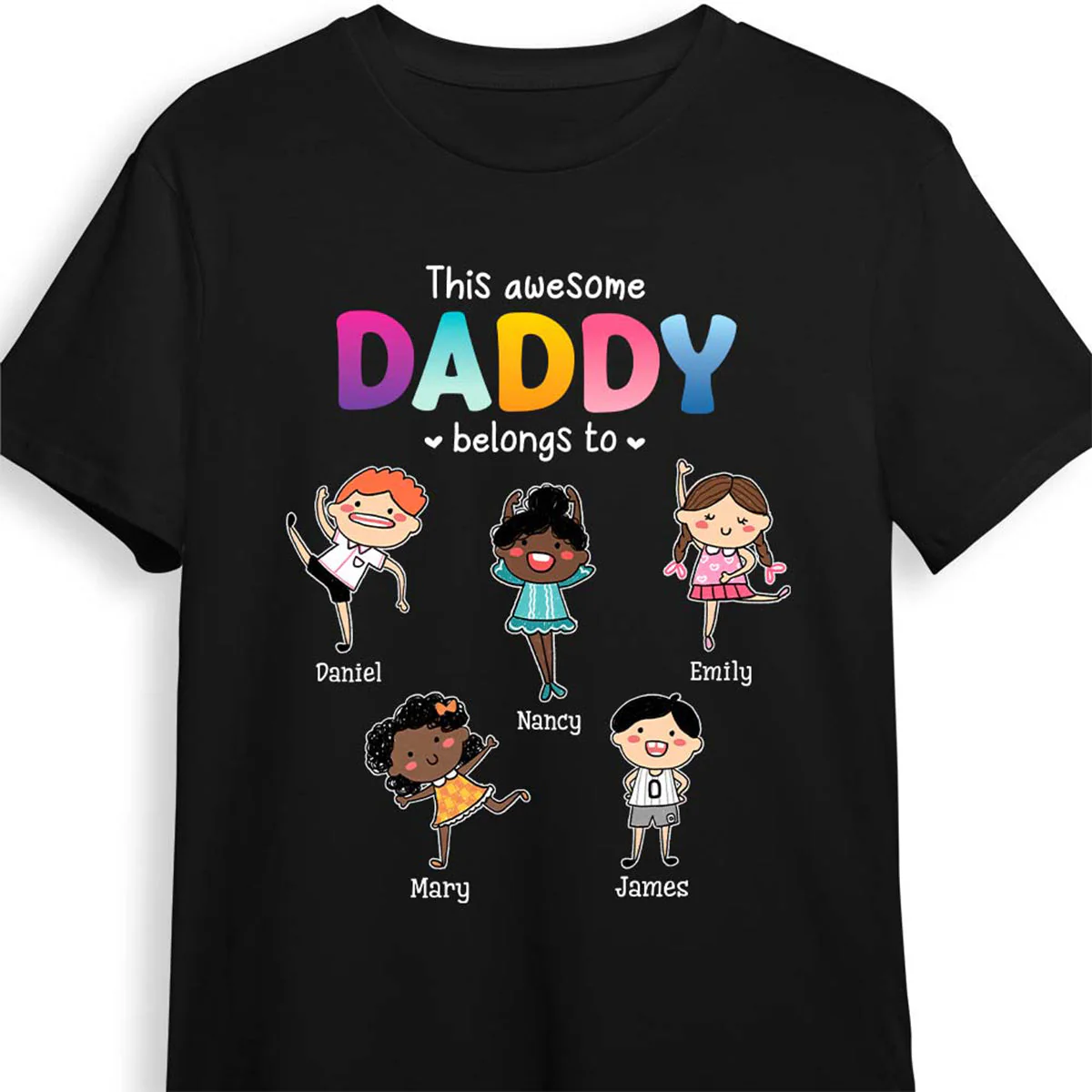 Personalized This Dad Belongs To, Gift for Dad T-Shirt - Image 7