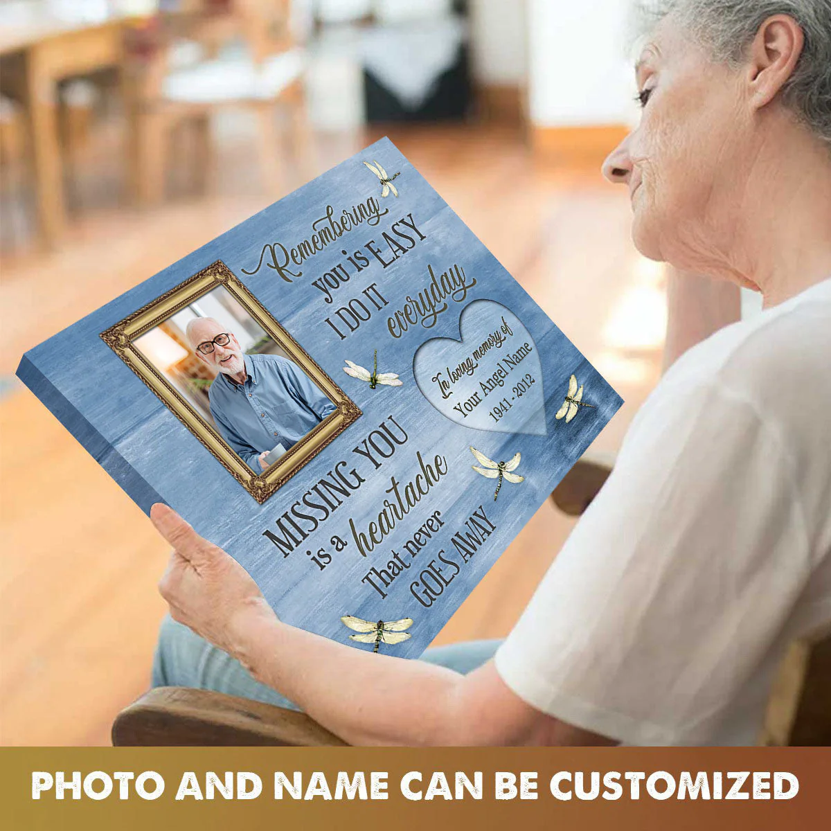 Personalized Unique Memorial Canvas Remembrance Gifts, Sympathy Gifts - Image 2