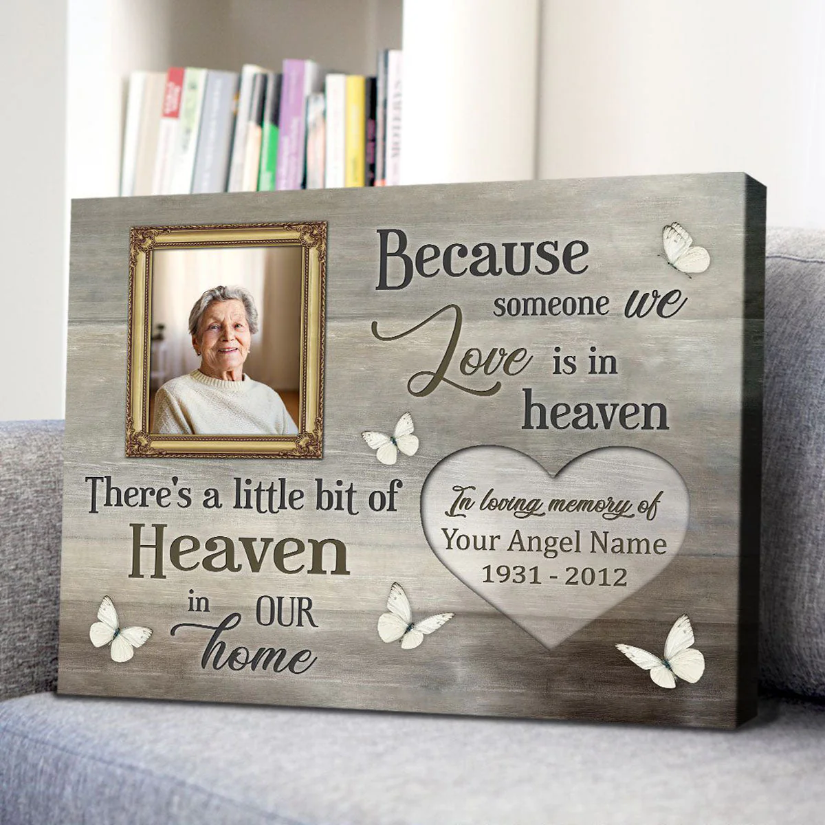 Personalized Unique Memorial Canvas Remembrance Gifts, Sympathy Gifts - Image 6