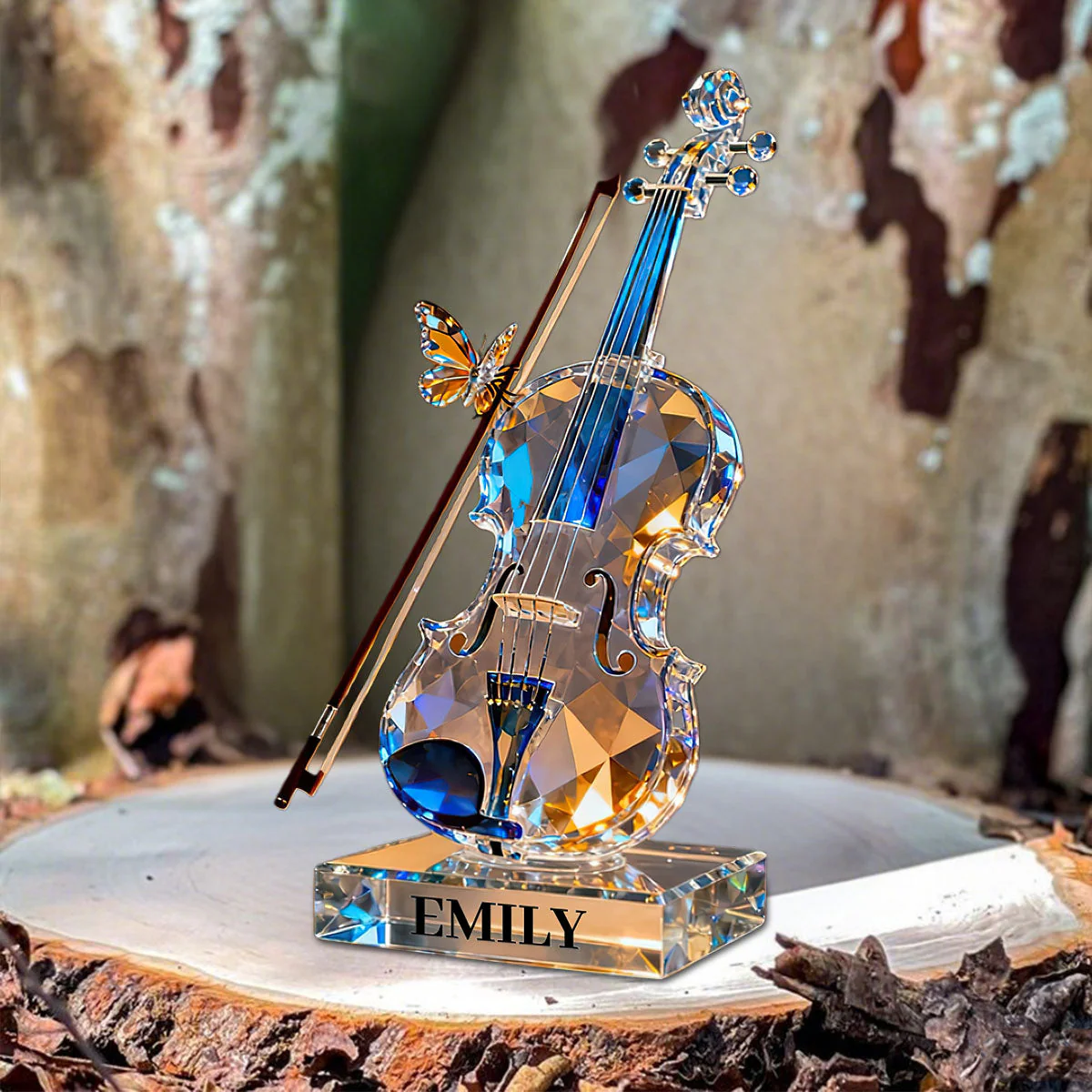 Personalized Violin Music Crystal Effect Plaque,Gift for Violinist - Image 3