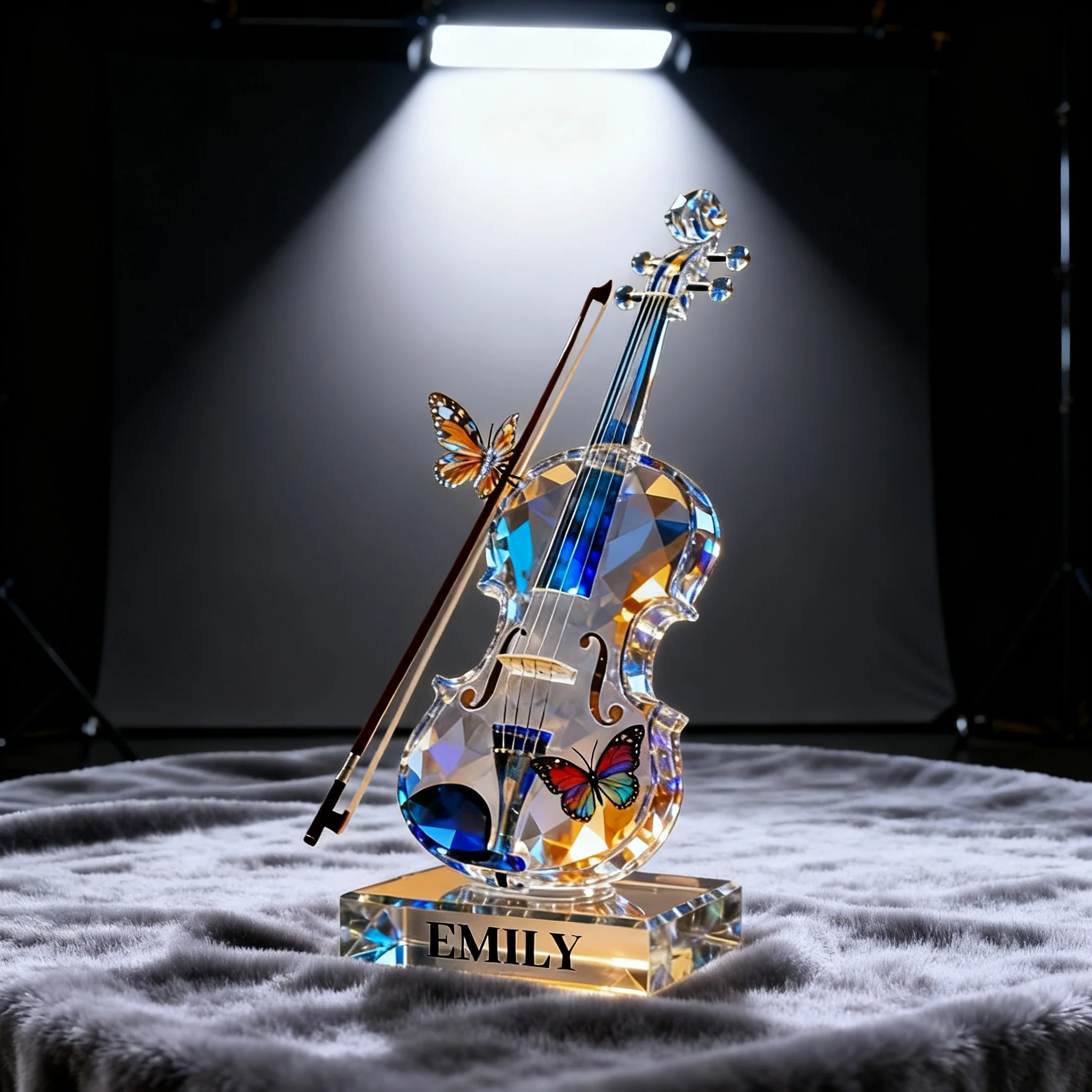 Personalized Violin Music Crystal Effect Plaque,Gift for Violinist - Image 4