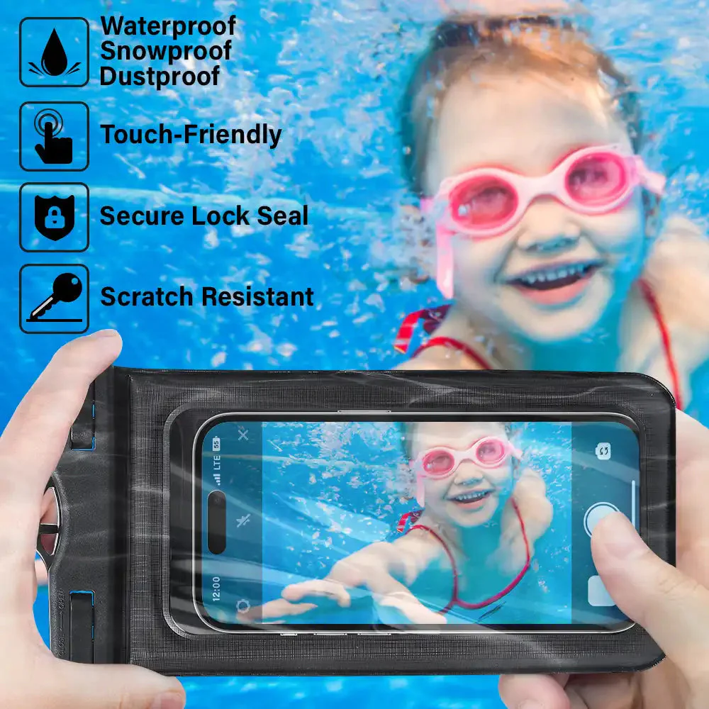 Personalized Waterproof Phone Pouch - Girls Trip Cheaper Than Therapy Summer Beach - Image 5