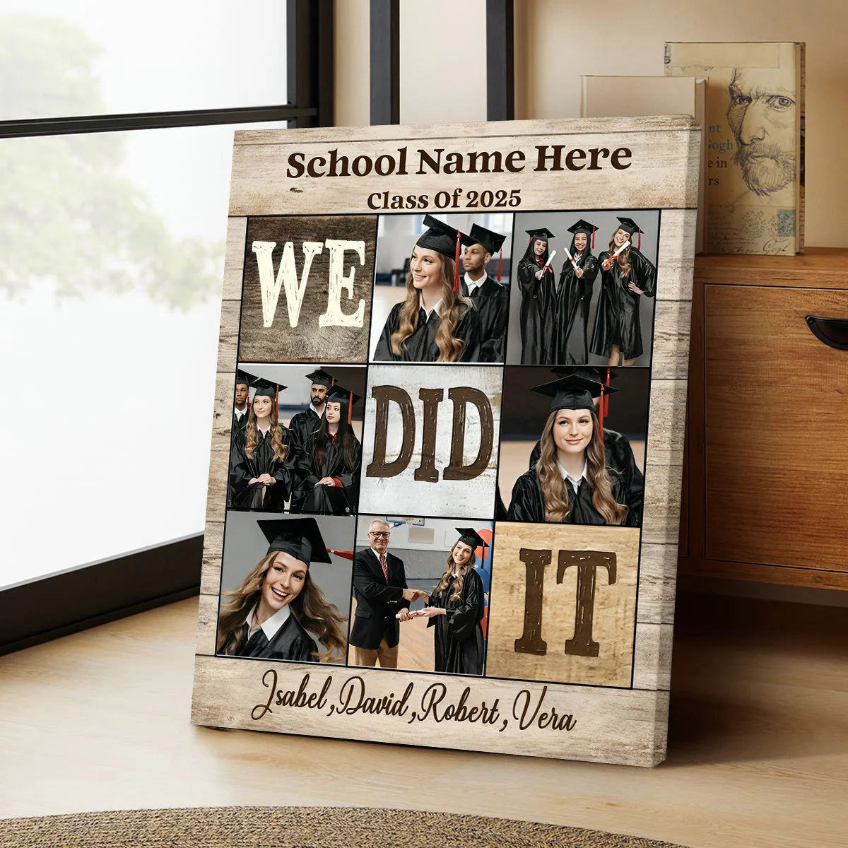Personalized We Did It Graduation Photo Canvas Poster, Graduation Gifts - Image 4