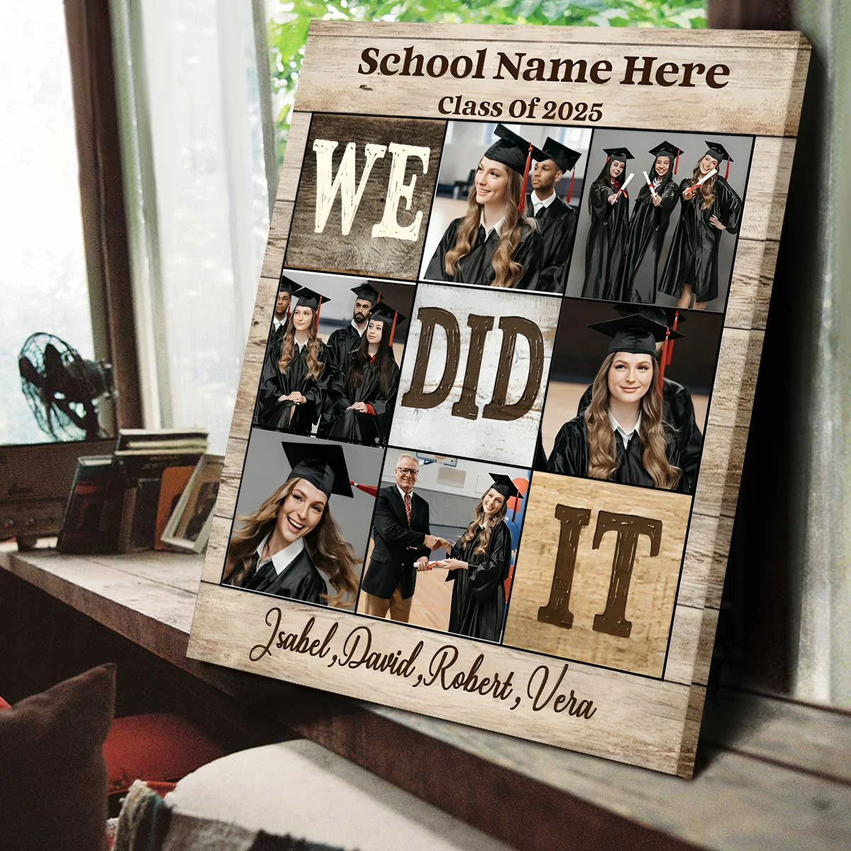 Personalized We Did It Graduation Photo Canvas Poster, Graduation Gifts - Image 6
