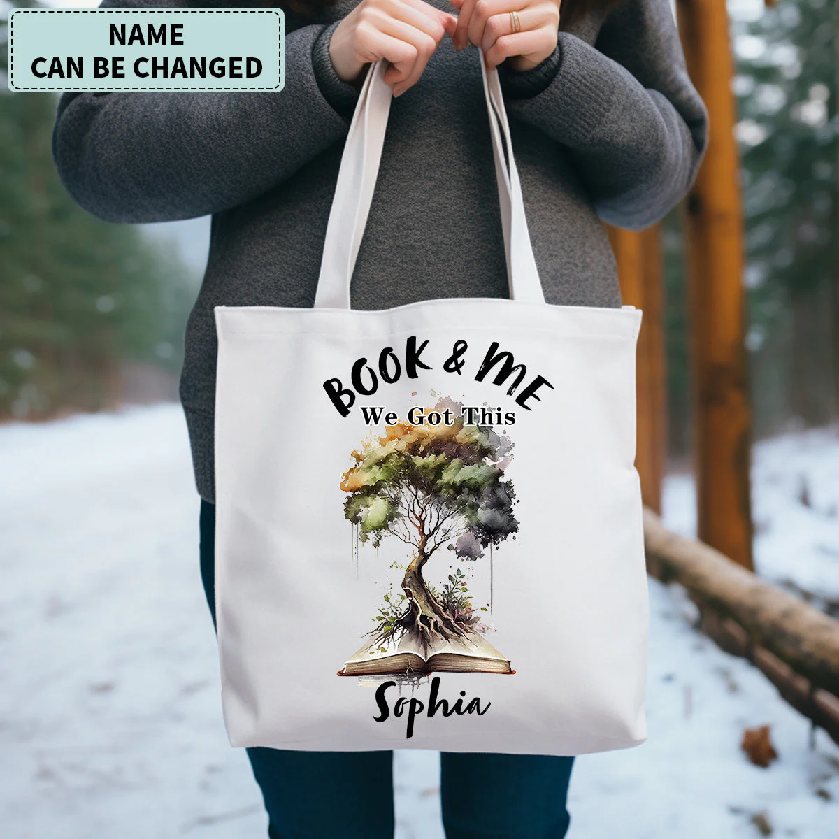 Personalized We Got This Book and Me Tote Bag - Image 2