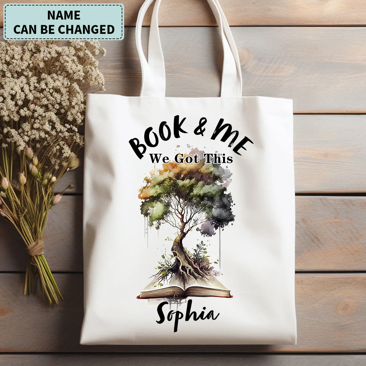 Personalized We Got This Book and Me Tote Bag - Image 3