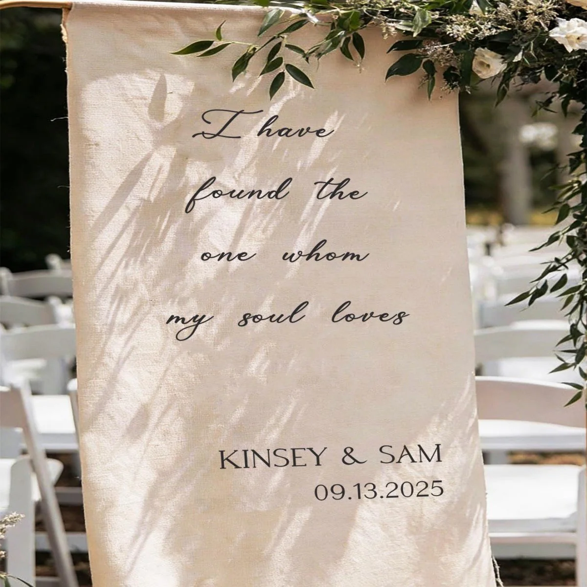 Personalized Wedding Welcome Sign, Custom Wedding Signs，Wedding banner - Image 4