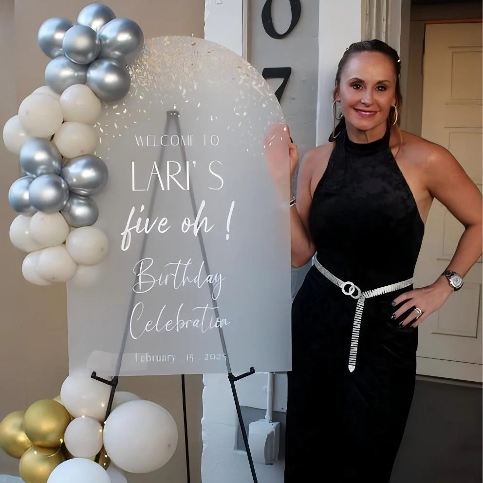 Personalized Welcome Sign for Birthday Party, Frosted Acriylic Birthday Sign, Birthday Decorations - Image 4