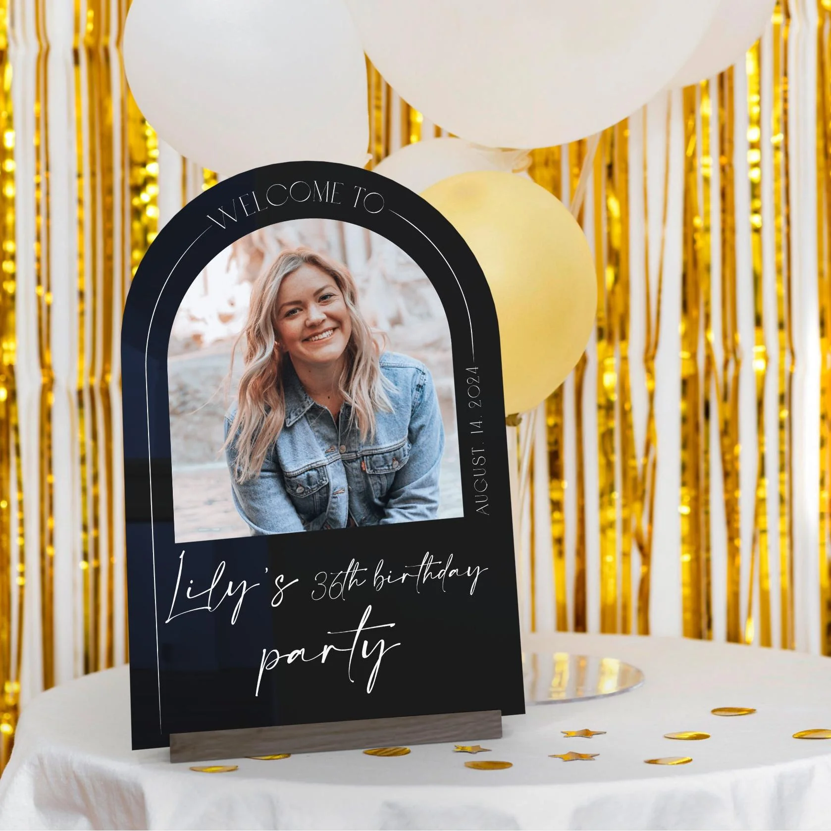 Personalized Welcome Sign for Birthday Party, Frosted Acriylic Birthday Sign, Birthday Decorations - Image 6