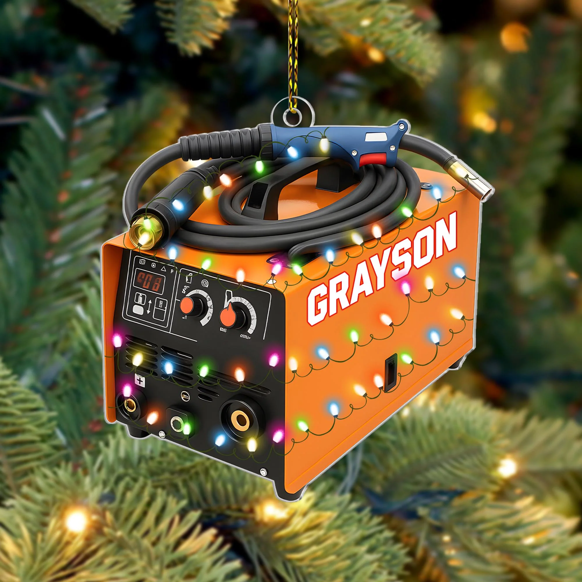 Personalized Welder Ornament,Welding Tool Ornaments for Christmas Tree - Image 3