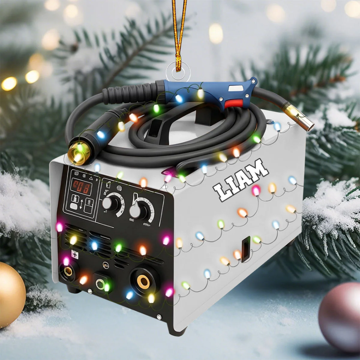 Personalized Welder Ornament,Welding Tool Ornaments for Christmas Tree - Image 4