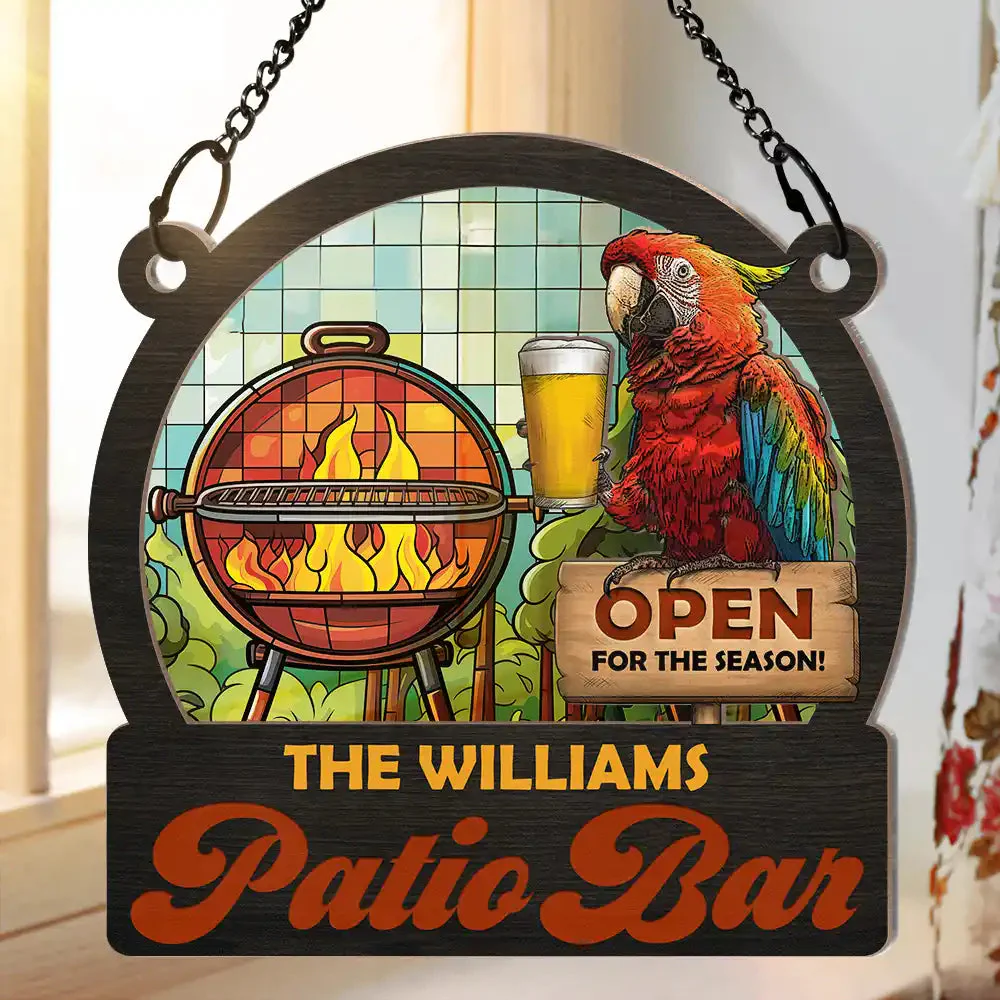 Personalized Window Hanging Sunshade Ornament - Open For The Season For Barbecue, Beer - Image 5
