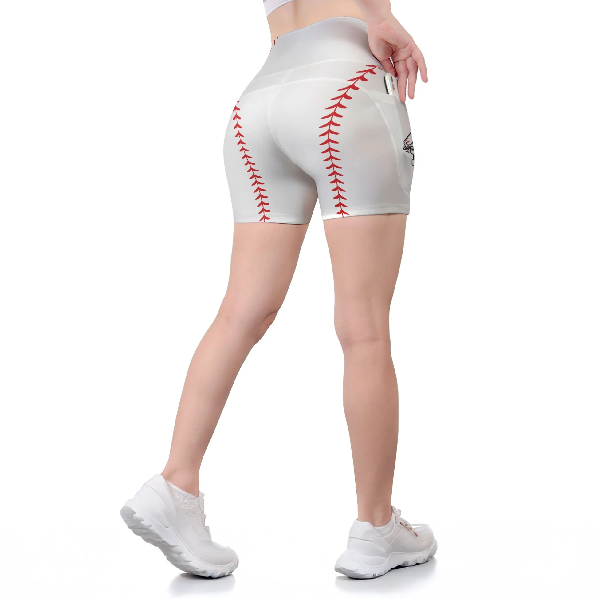 Personalized Women's Workout Shorts  Baseball Softball Football Basketball Lover - Image 4