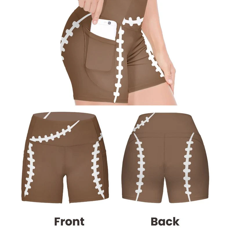 Personalized Women's Workout Shorts  Baseball Softball Football Basketball Lover - Image 6