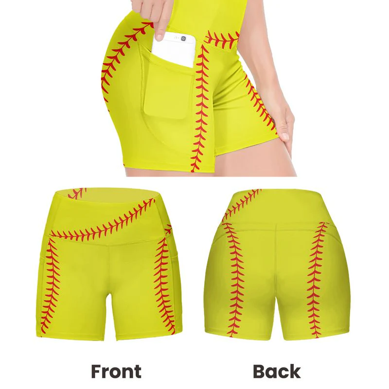 Personalized Women's Workout Shorts  Baseball Softball Football Basketball Lover - Image 7