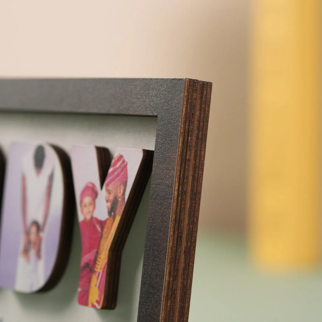 Personalized Wooden Frame for Dad with Family Photos – Father’s Day - Image 5