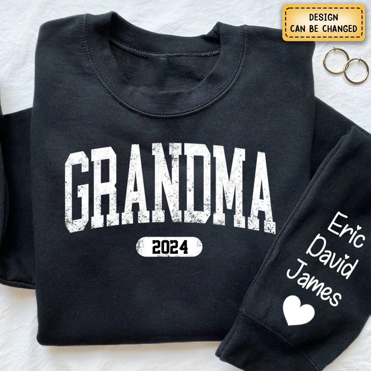 Personalized Yaya Est with Grandkid Names Sweatshirt - Image 4