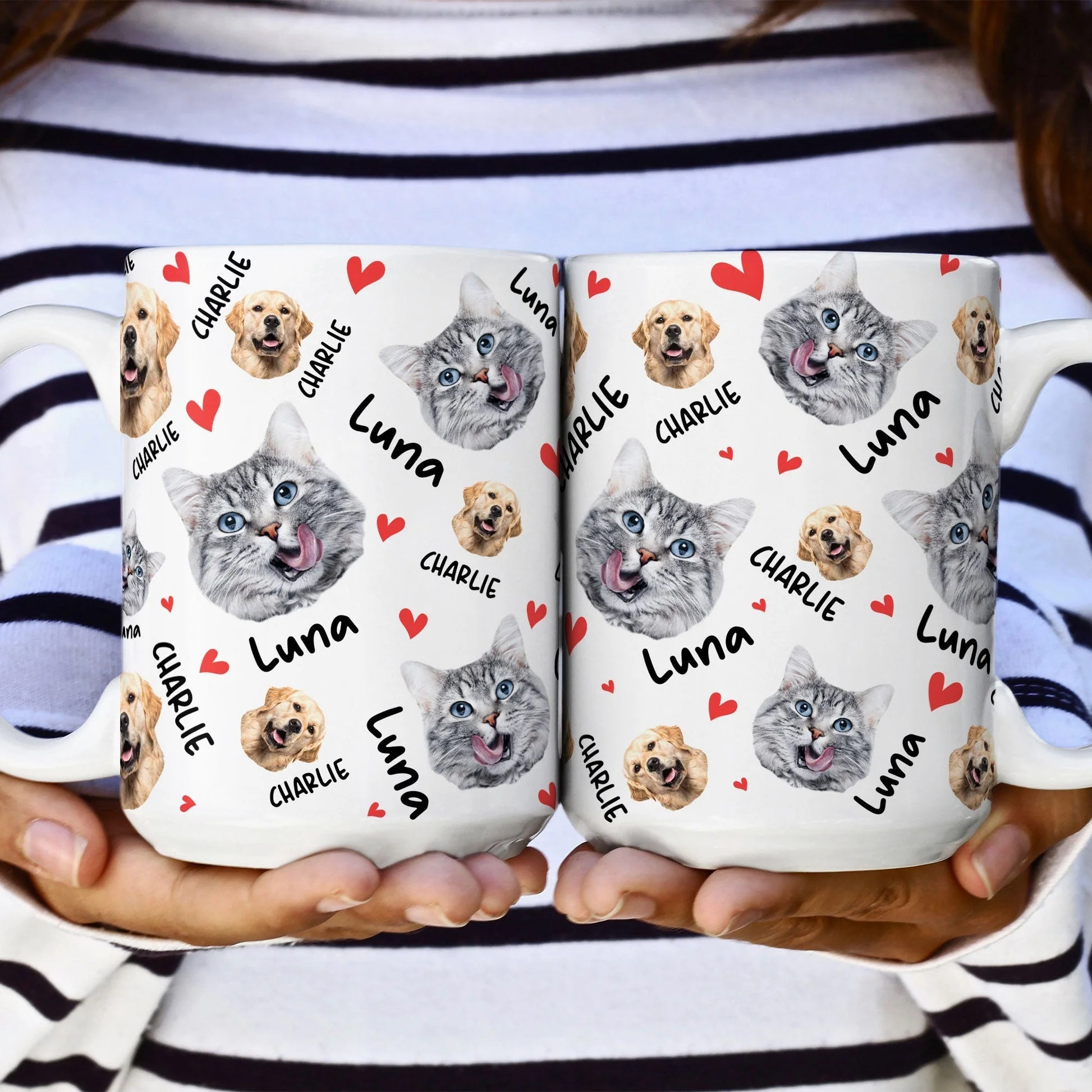 Pets Face And Name - Personalized Photo Mug Gift For Dog Lover Pet Lover - Image 3