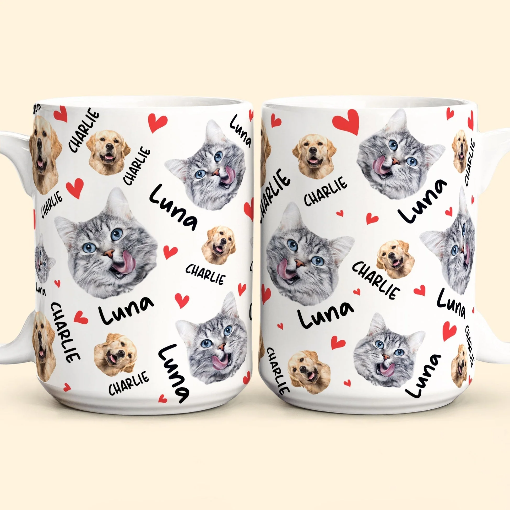 Pets Face And Name - Personalized Photo Mug Gift For Dog Lover Pet Lover - Image 6
