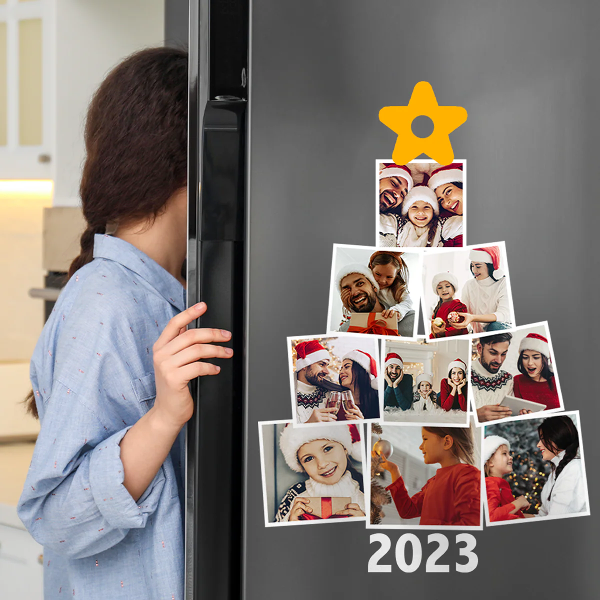 Photo Family Tree Christmas - Personalized Photo Decal - Image 4