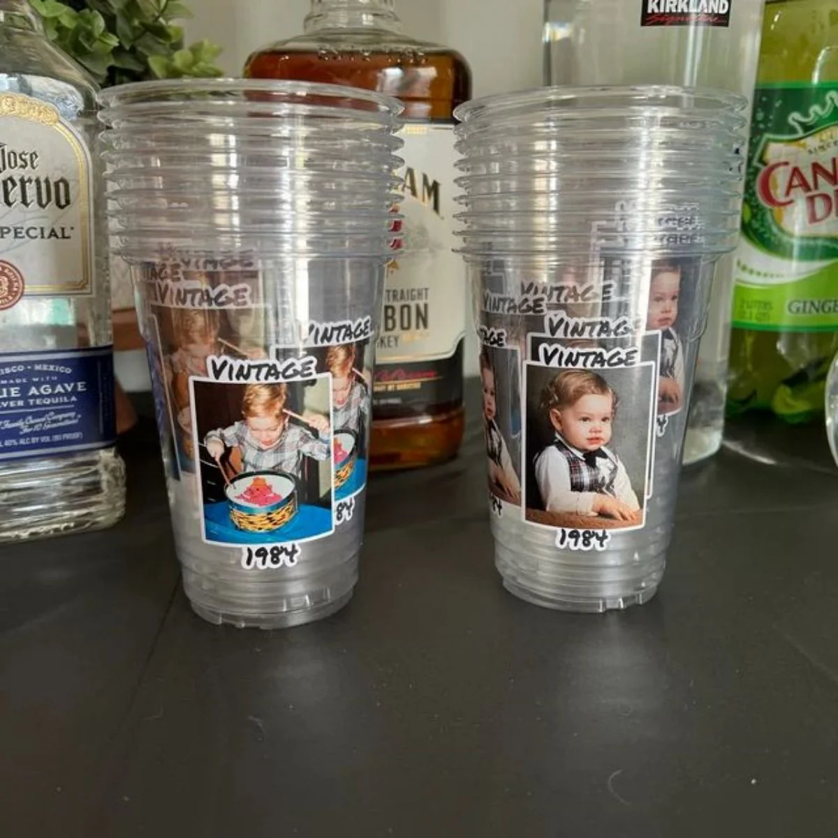 Plastic Party Cups Personalized Birthday Custom Face Party Decorations - Image 8