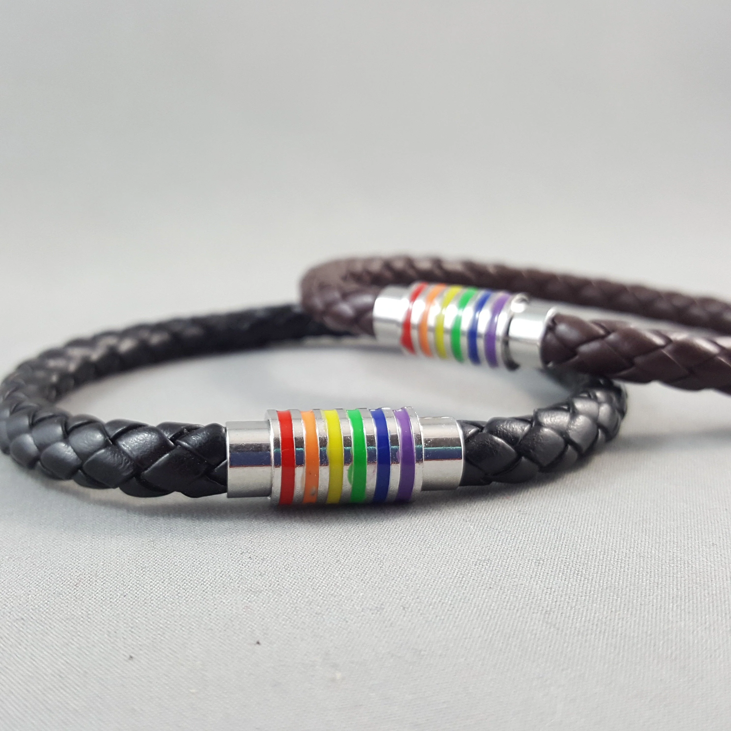 Pride Day - Rainbow Coloured Clasp Magnetic Bracelet - Image 3