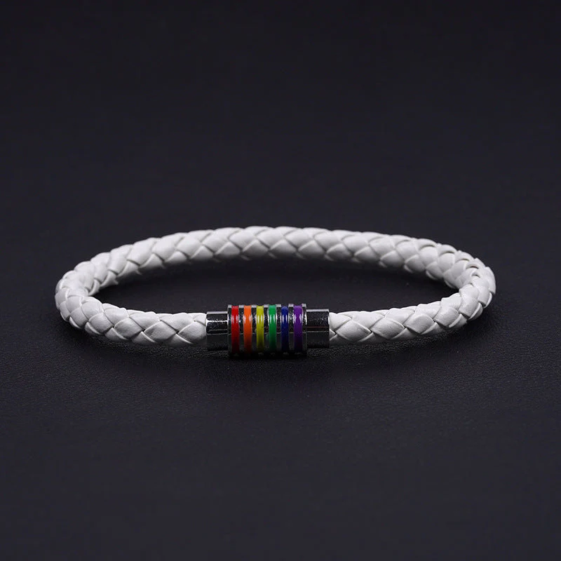 Pride Day - Rainbow Coloured Clasp Magnetic Bracelet - Image 9