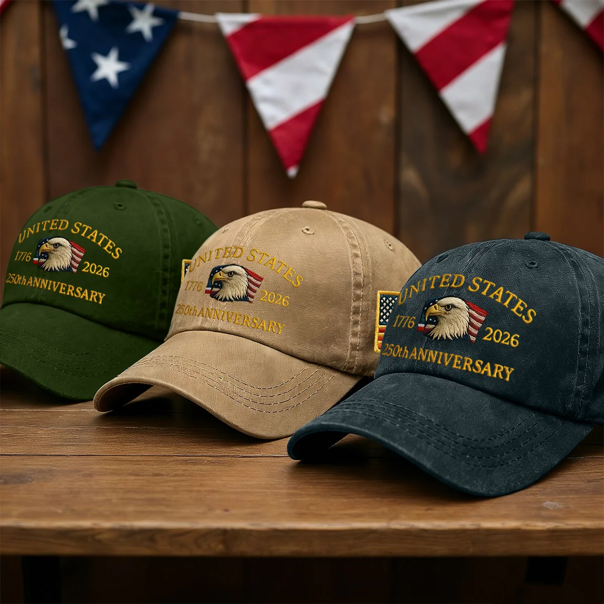 Printed baseball cap, featuring the Logo of the 250th Anniversary of the United States - Image 4