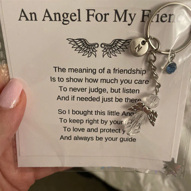 Protection Angel Personalized Guardian Angel Keychain, Best Friend Gift Idea - Image 10