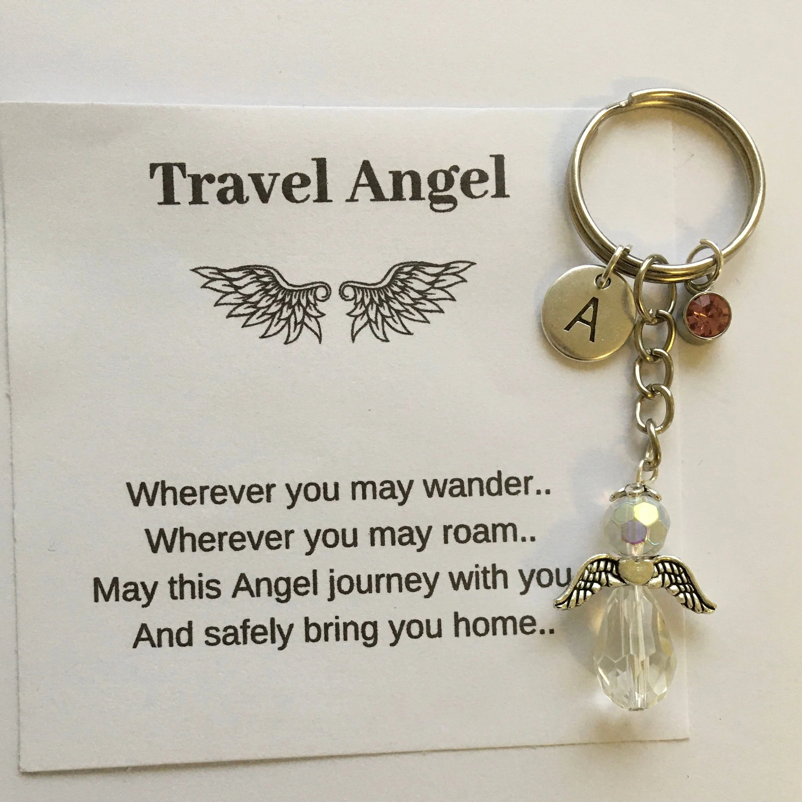 Protection Angel Personalized Guardian Angel Keychain, Best Friend Gift Idea - Image 5