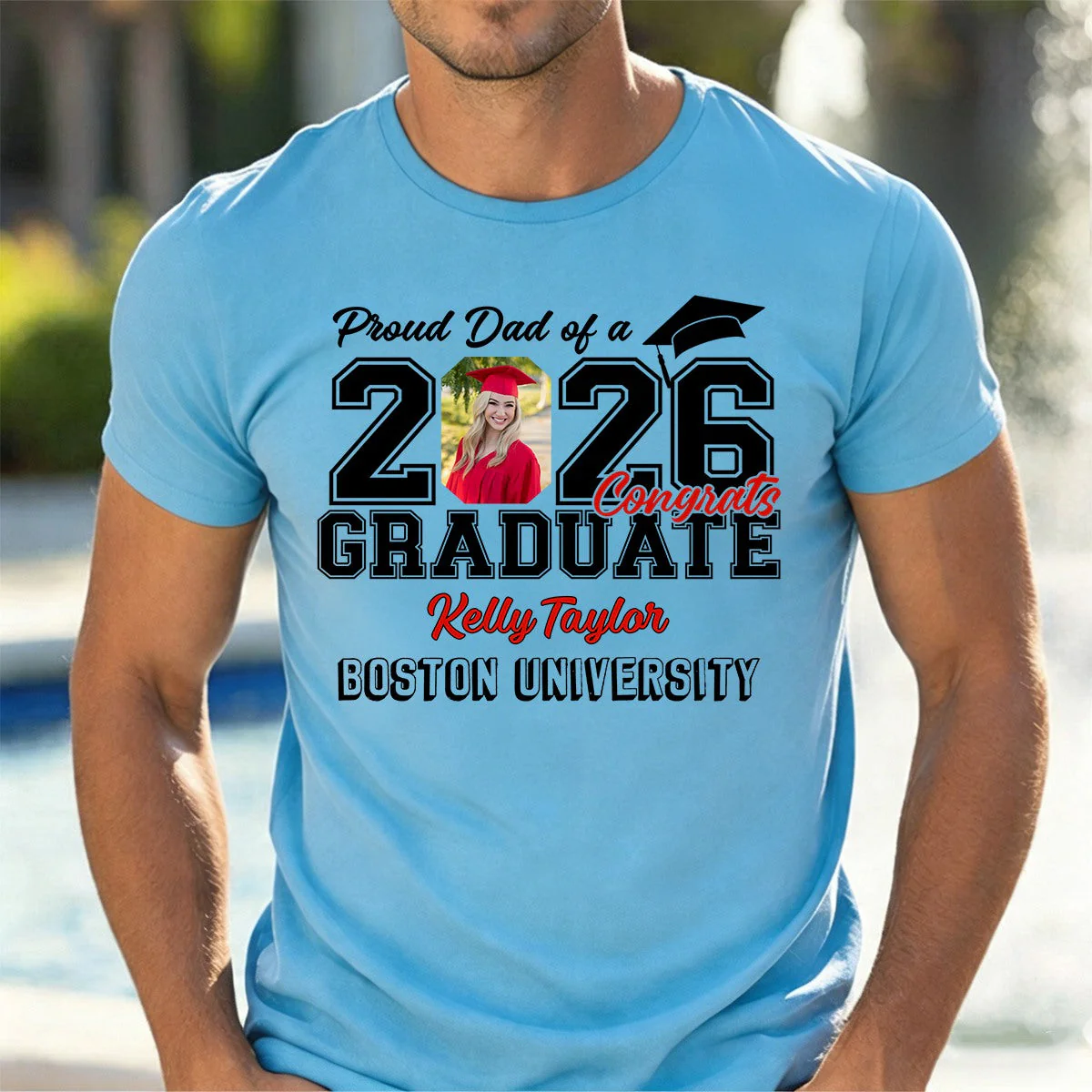 Proud Dad Mom Of A Graduate Personalized Family Of Senior Graduation Shirt - Image 7