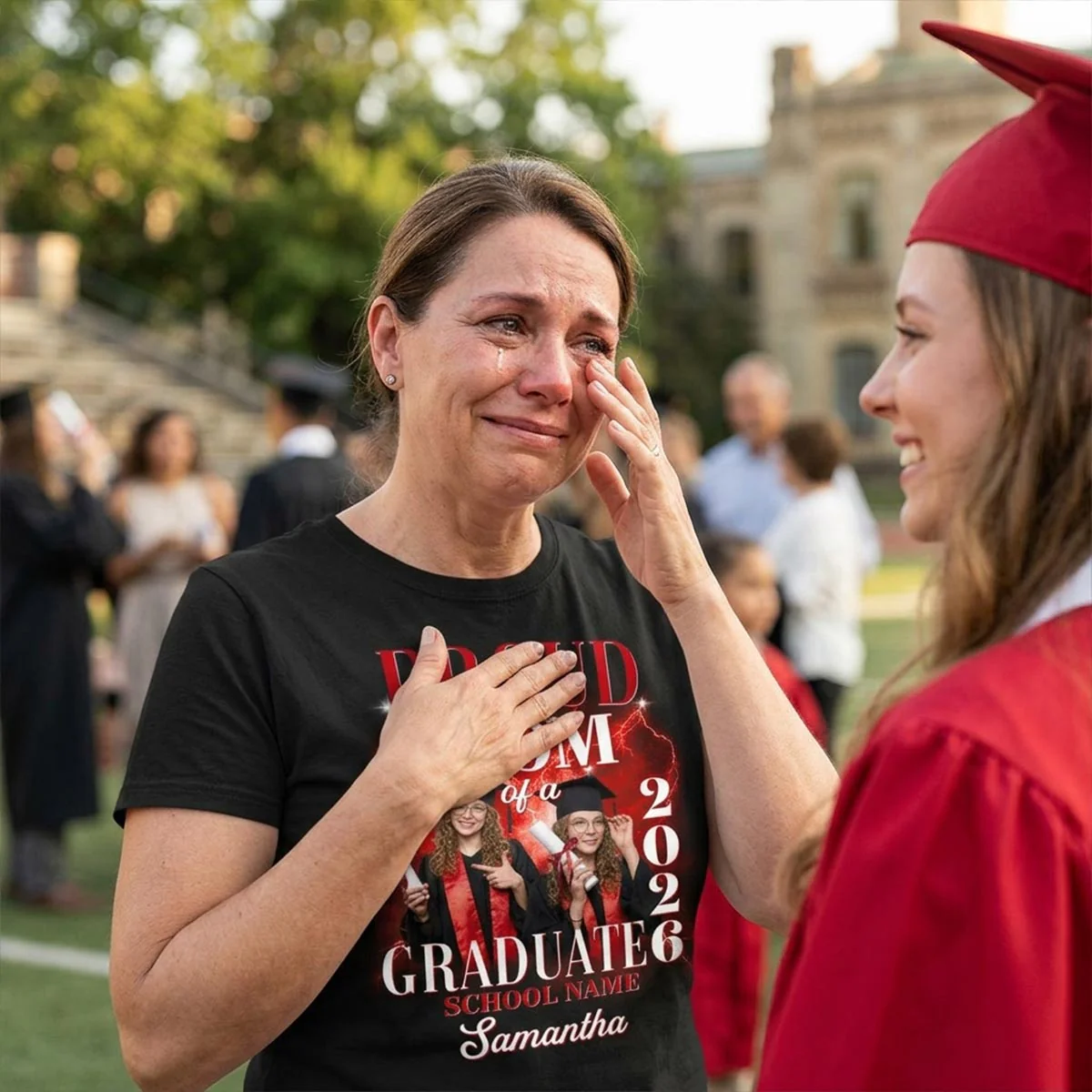 Proud Mom Dad Grandma Grandpa Of A 2026 Graduate Custom Photo - Personalized Shirt - Family Matching Graduation Shirt - Image 3