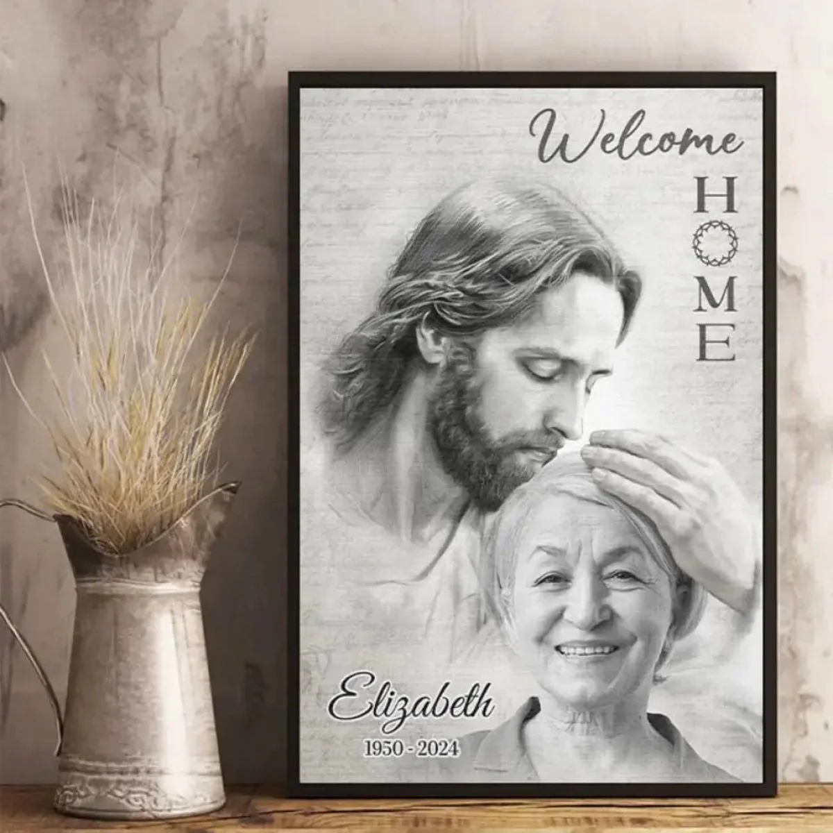 Remembering You With Love - Memorial Personalized Canvas/Poster - Image 2